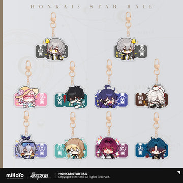 Honkai: Star Rail Pom-Pom's Exhibition Hall Series Acrylic Keychain Pendant