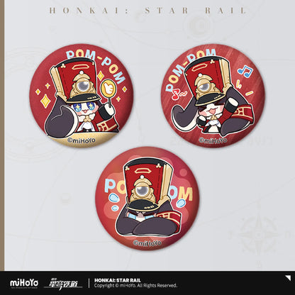 Honkai: Star Rail Pom-Pom's Exhibition Hall Series Pom-Pom Set of 3 Tin Badge