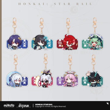 Honkai: Star Rail Pom-Pom's Exhibition Hall Series Acrylic Keychain Pendant