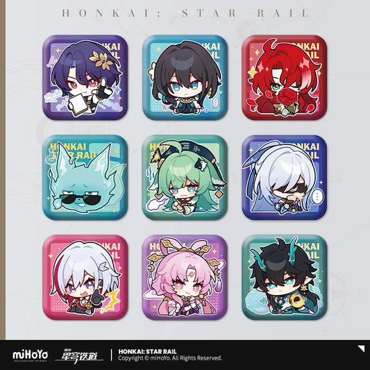 Honkai: Star Rail Pom-Pom's Exhibition Hall Series Square Tin Badge