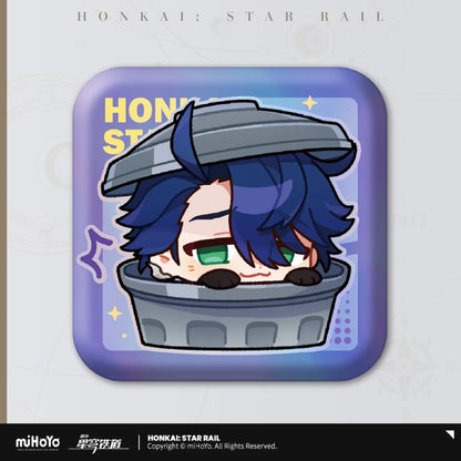 Honkai: Star Rail Pom-Pom's Exhibition Hall Series Square Tin Badge