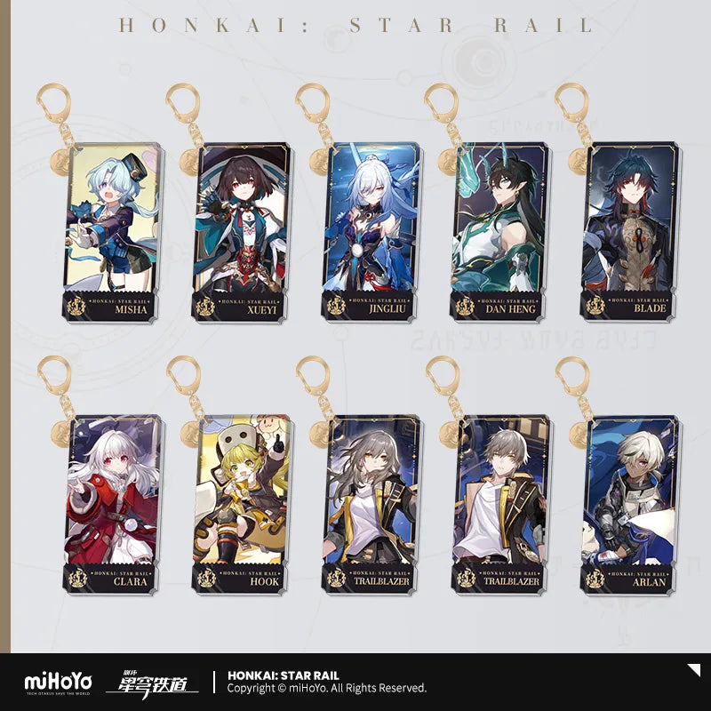 Honkai: Star Rail Destruction Path Character Acrylic Artwork Keychain