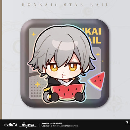 Honkai: Star Rail Pom-Pom's Exhibition Hall Series Square Tin Badge