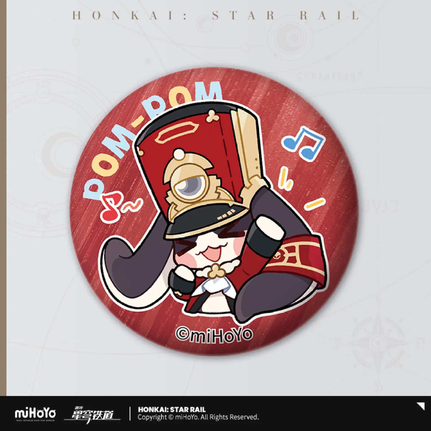 Honkai: Star Rail Pom-Pom's Exhibition Hall Series Pom-Pom Set of 3 Tin Badge