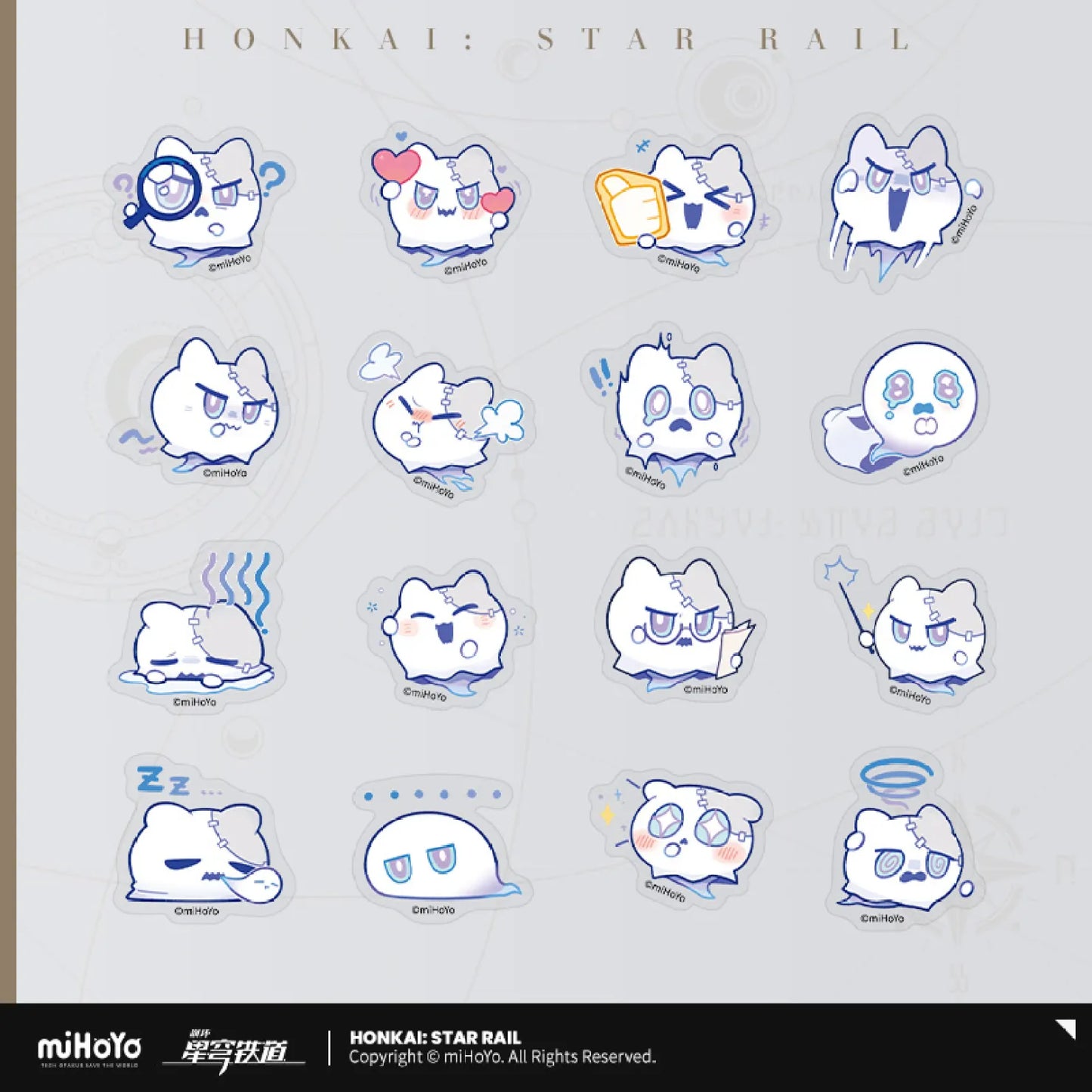 Honkai: Star Rail Pom-Pom's Exhibition Hall Series Sticker Pack of 16