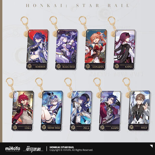 Honkai: Star Rail Nihility Path Character Acrylic Artwork Keychain