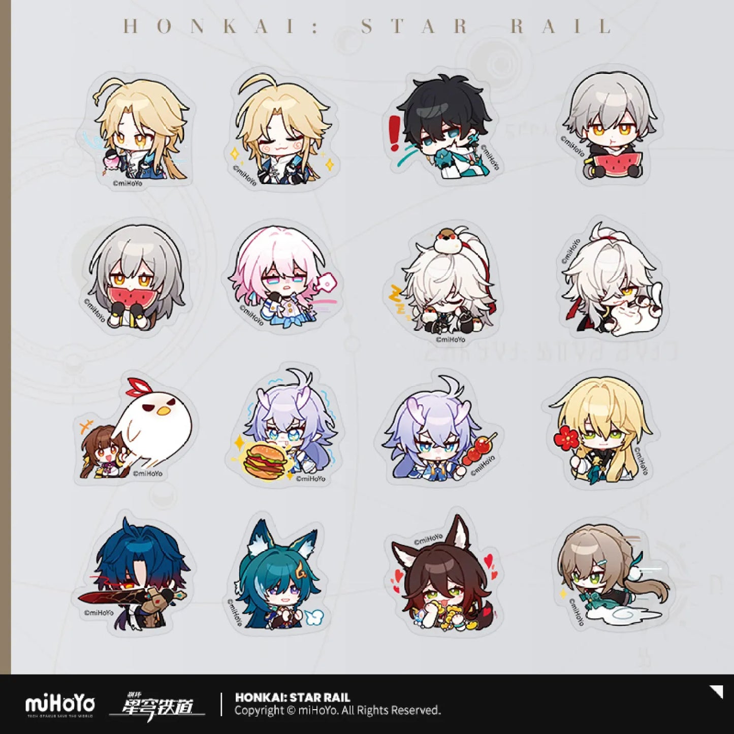 Honkai: Star Rail Pom-Pom's Exhibition Hall Series Sticker Pack of 16