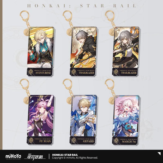 Honkai: Star Rail Preservation Path Character Acrylic Artwork Keychain