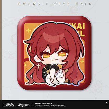 Honkai: Star Rail Pom-Pom's Exhibition Hall Series Square Tin Badge