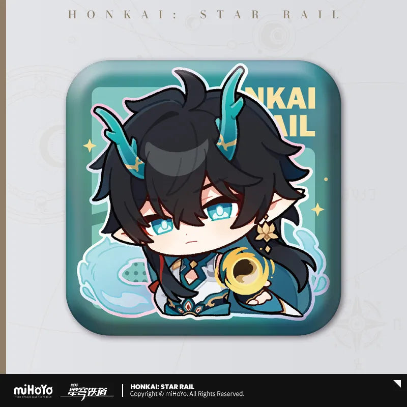 Honkai: Star Rail Pom-Pom's Exhibition Hall Series Square Tin Badge