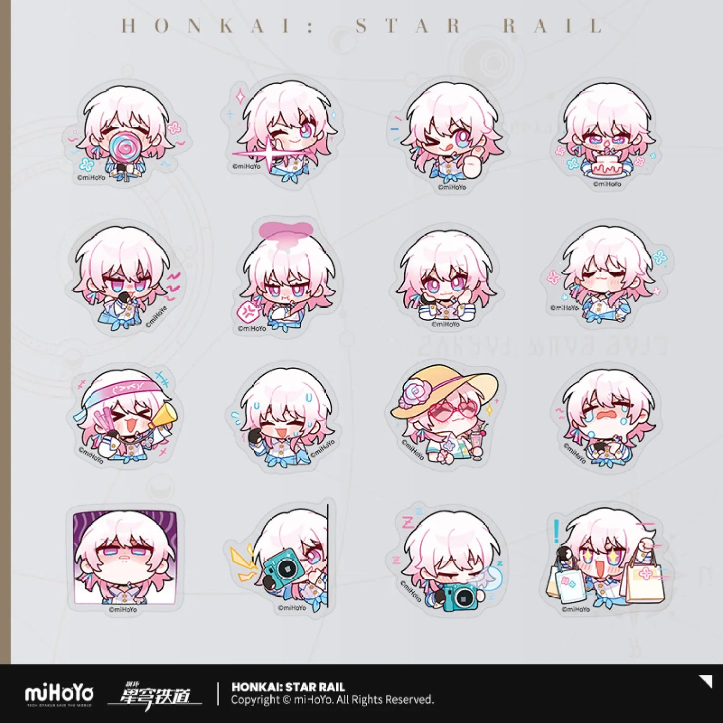 Honkai: Star Rail Pom-Pom's Exhibition Hall Series Sticker Pack of 16