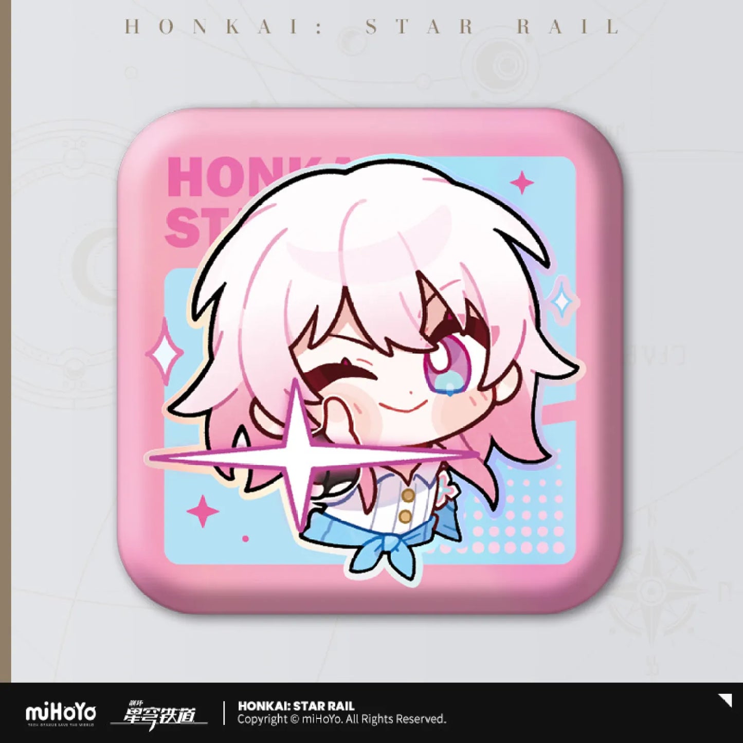 Honkai: Star Rail Pom-Pom's Exhibition Hall Series Square Tin Badge