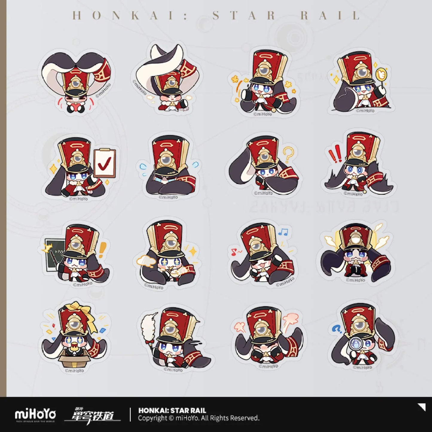 Honkai: Star Rail Pom-Pom's Exhibition Hall Series Sticker Pack of 16