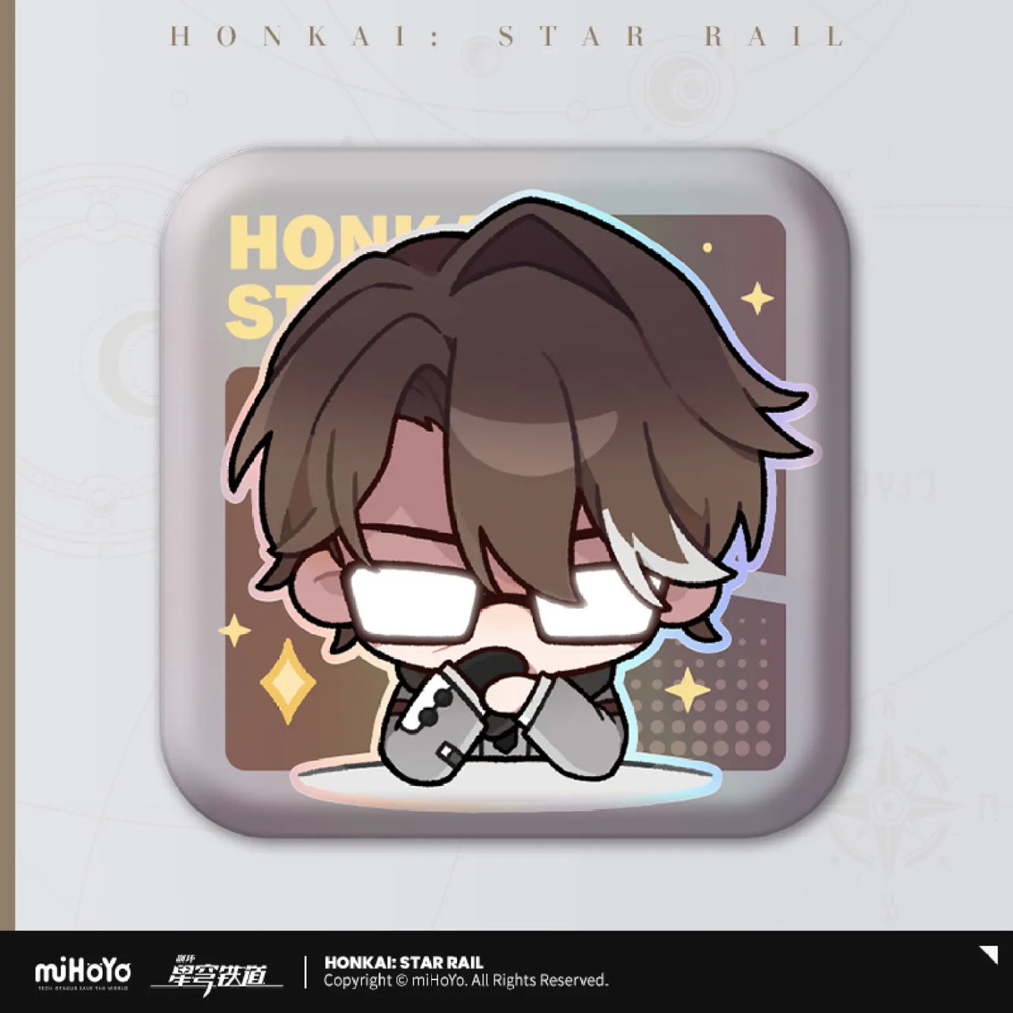 Honkai: Star Rail Pom-Pom's Exhibition Hall Series Square Tin Badge