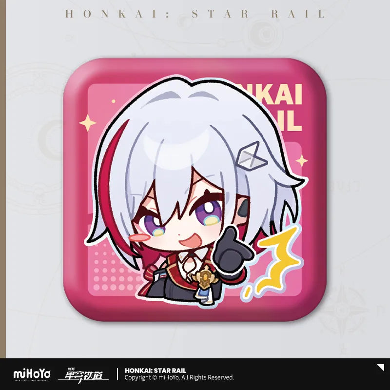 Honkai: Star Rail Pom-Pom's Exhibition Hall Series Square Tin Badge